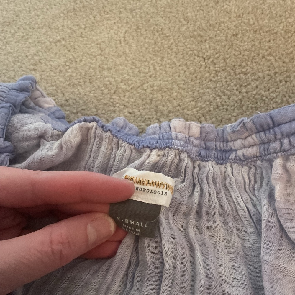 Pilcro by Anthropologie Bette Babydoll Top, XS - Picture 5 of 7